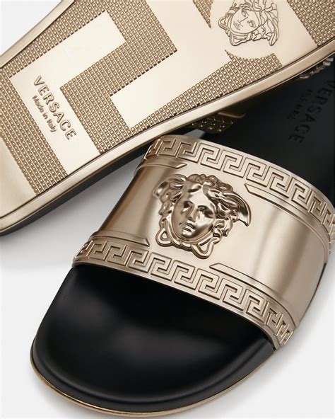 pool slide versace|versace palazzo slides sale.